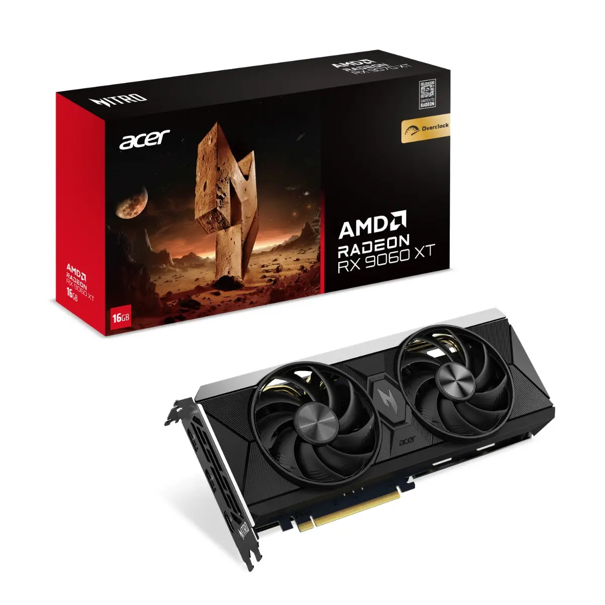 Acer Nitro Radeon™ Tarjeta gráfica RX 9060 XT OC 16GB