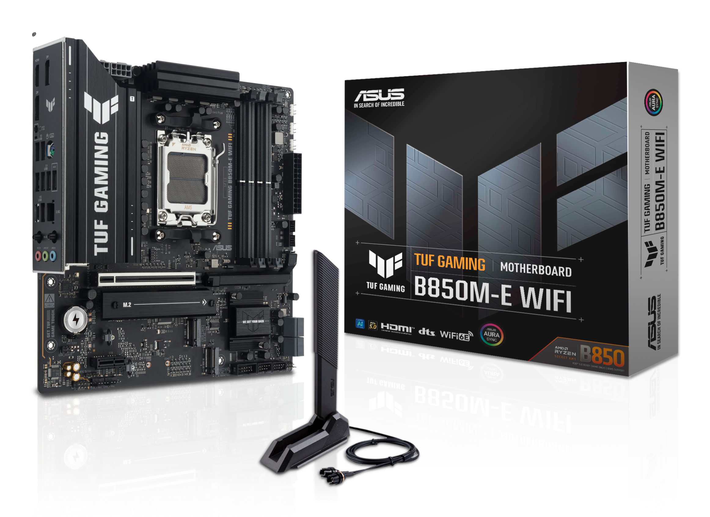 ASUS TUF GAMING B850M-E WIFI AMD B850 Zócalo AM5 90MB1LS0-M0EAY0