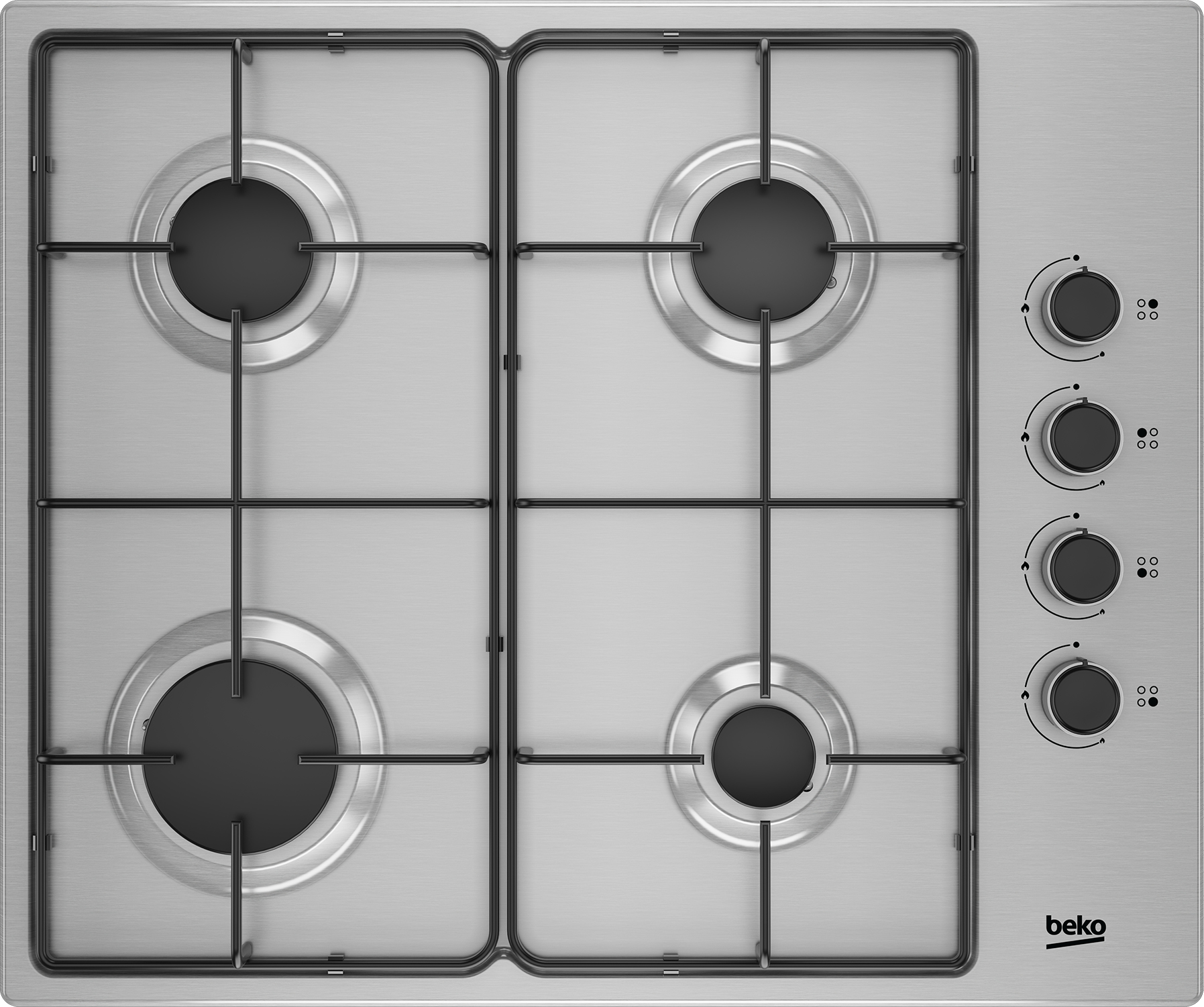 Beko Higg64103sxn Placa Gas 4Zonas