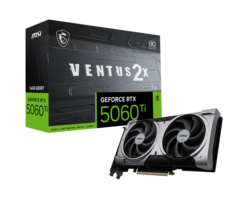 MSI VENTUS GeForce RTX 5060 TI 16G 2X OC PLUS NVIDIA 16 G506T-16V2CP