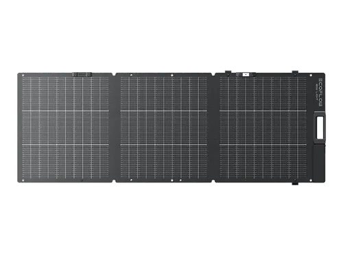Panel solar - EcoFlow EF-FOLD-160-LW, Portátil, Ligero, 160W, IP68, Negro