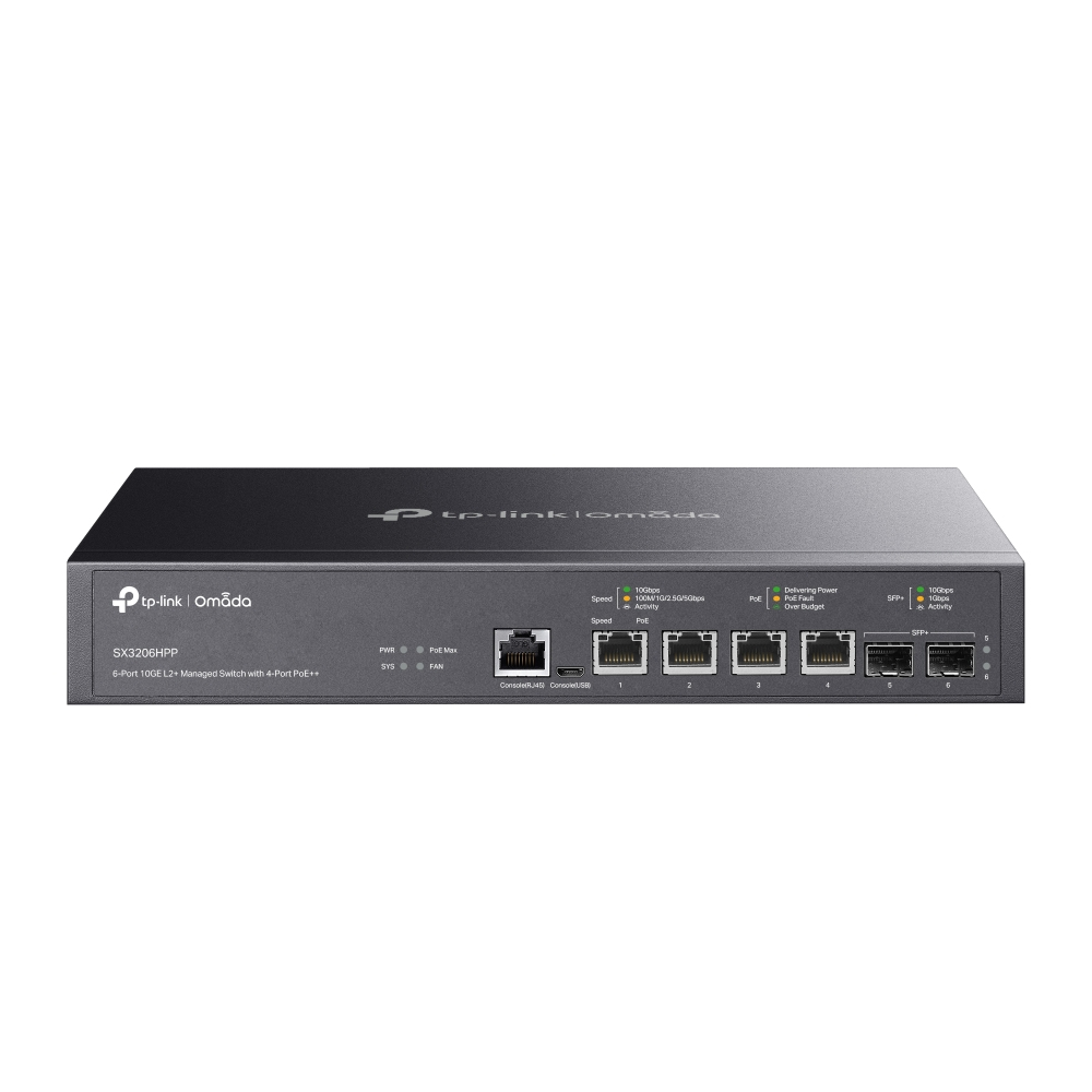 TP-Link SX3206HPP Switch 4x10G PoE++ 2x10Gb SFP
