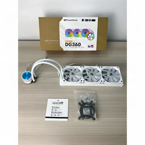 Refrigeración Líquida AIO darkFlash DG360 3x 120mm ARGB 360mm Blanco