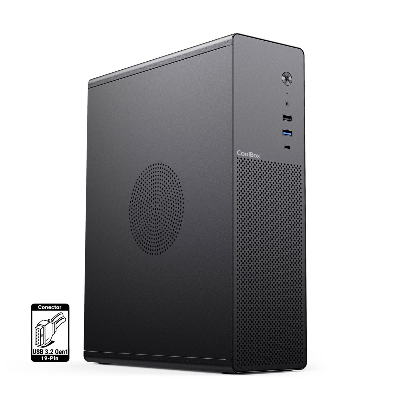 CoolBox Micro ATX formato Slim Negro