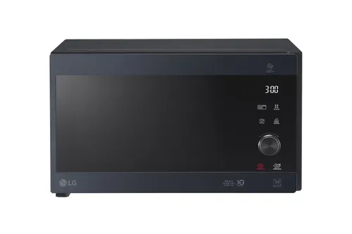 Microondas Grill Smart Inverter 1000W de 25 litros, Acero negro - MH6565CPW