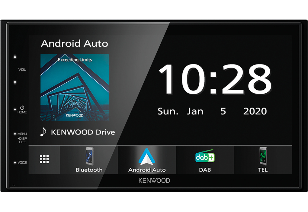 Autorradio Kenwood Negro CarPlay Android Auto Bluetooth 2DIN DMX5020DABS