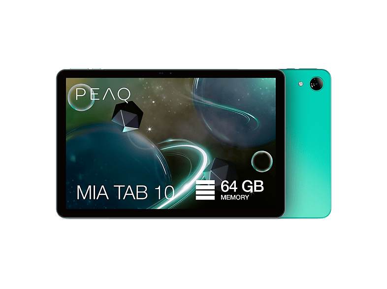 Tablet - PEAQ MIA TAB 10, 10.1" HD, 4GB RAM, 64GB, Allwinner A523, Android 15, IPS Incell, Menta