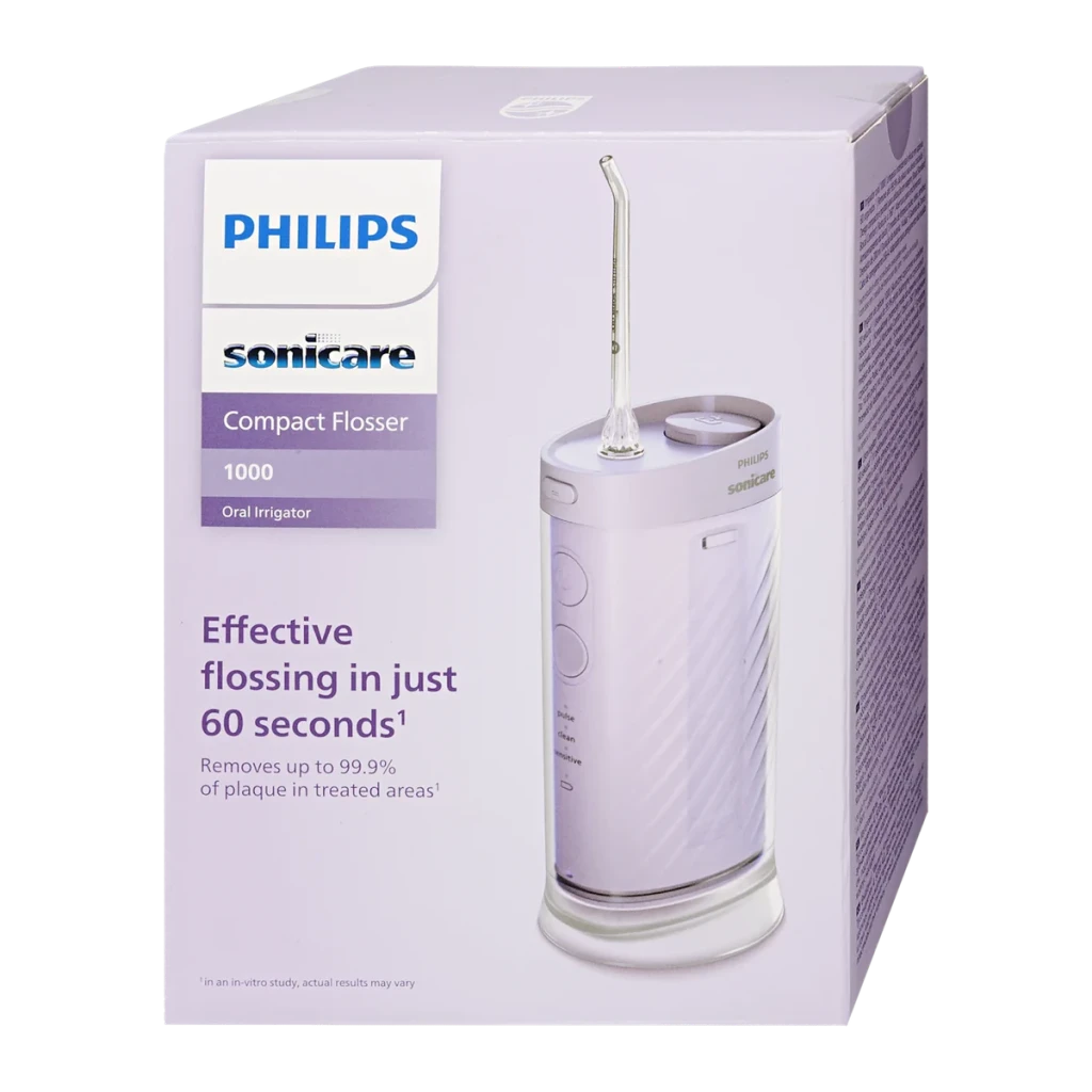 Irrigador dental Philips Sonicare Compact Flosser 1000 Sin Cable Recargable Púrpura HX3333