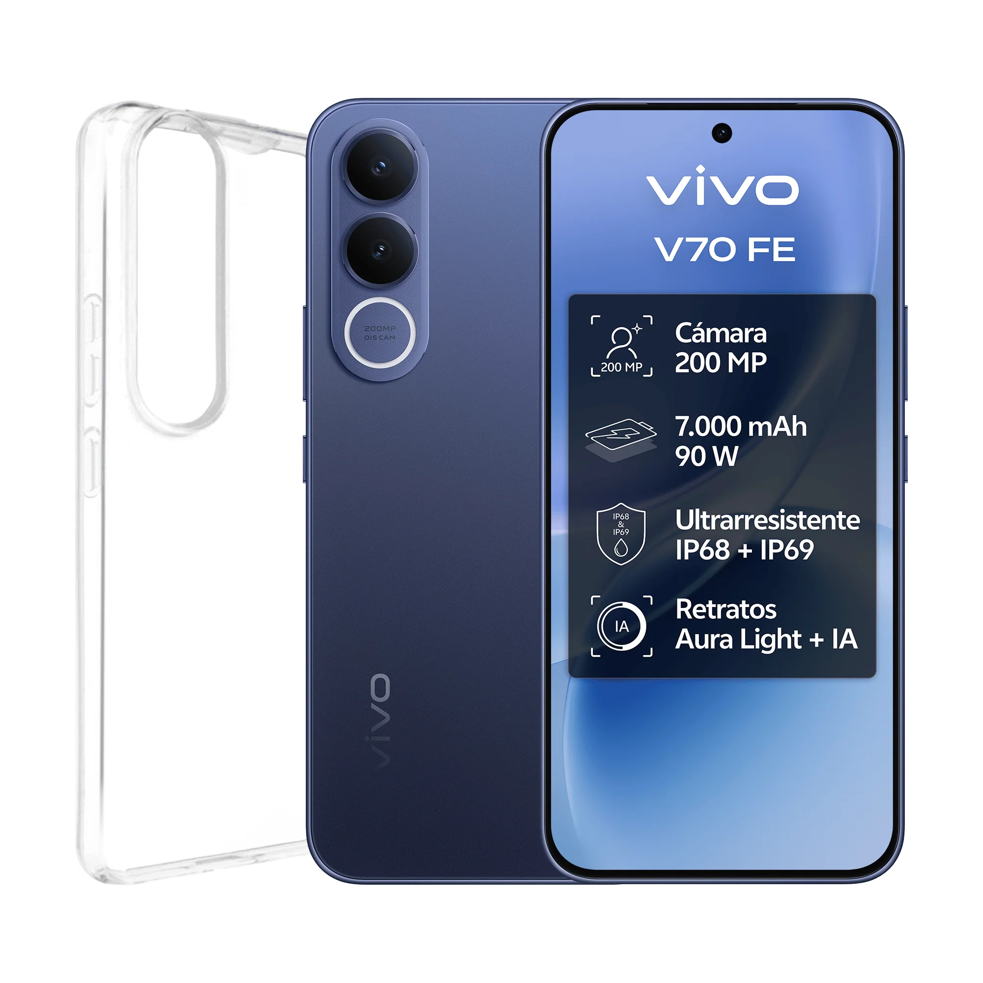 vivo V70 FE, Muse Purple, 512GB, 8GB RAM, 6.83" AMOLED, Dimensity 7360-Turbo, 7000 mAh