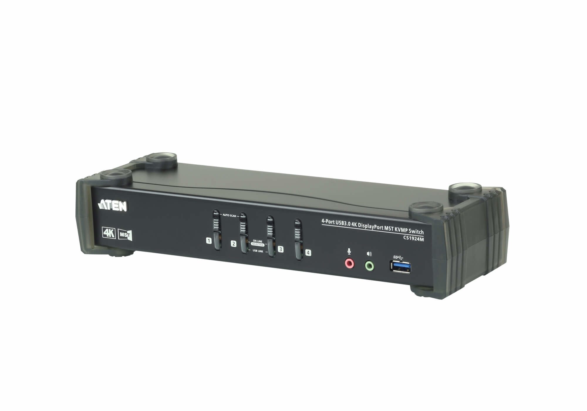 ATEN CS1924M-AT-G interruptor KVM Negro CS1924M-AT-G