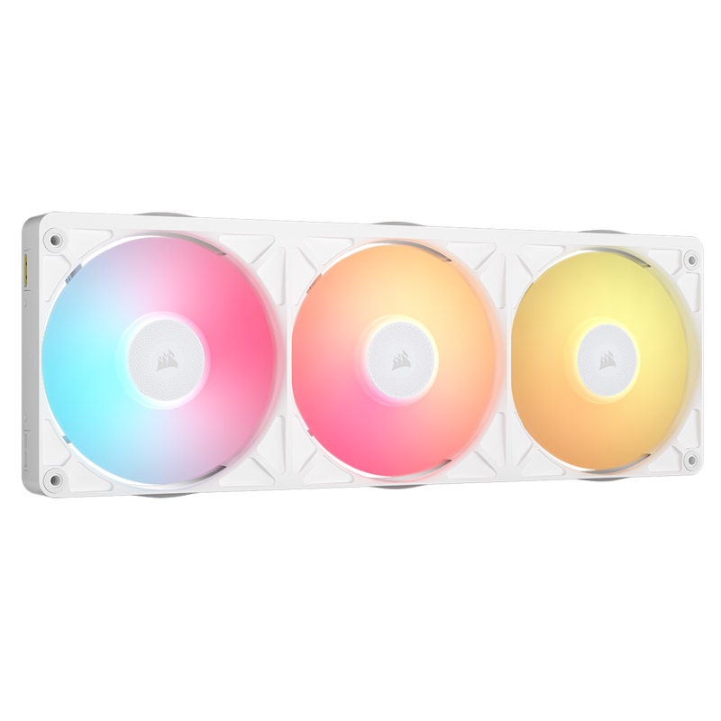 Kit Ventiladores Corsair iCUE RX360 II RGB 3x120mm Hub Blanco