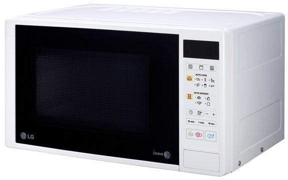 HORNO MICROONDAS CON GRILL LG MH6042DW 20 LITROS NEGRO