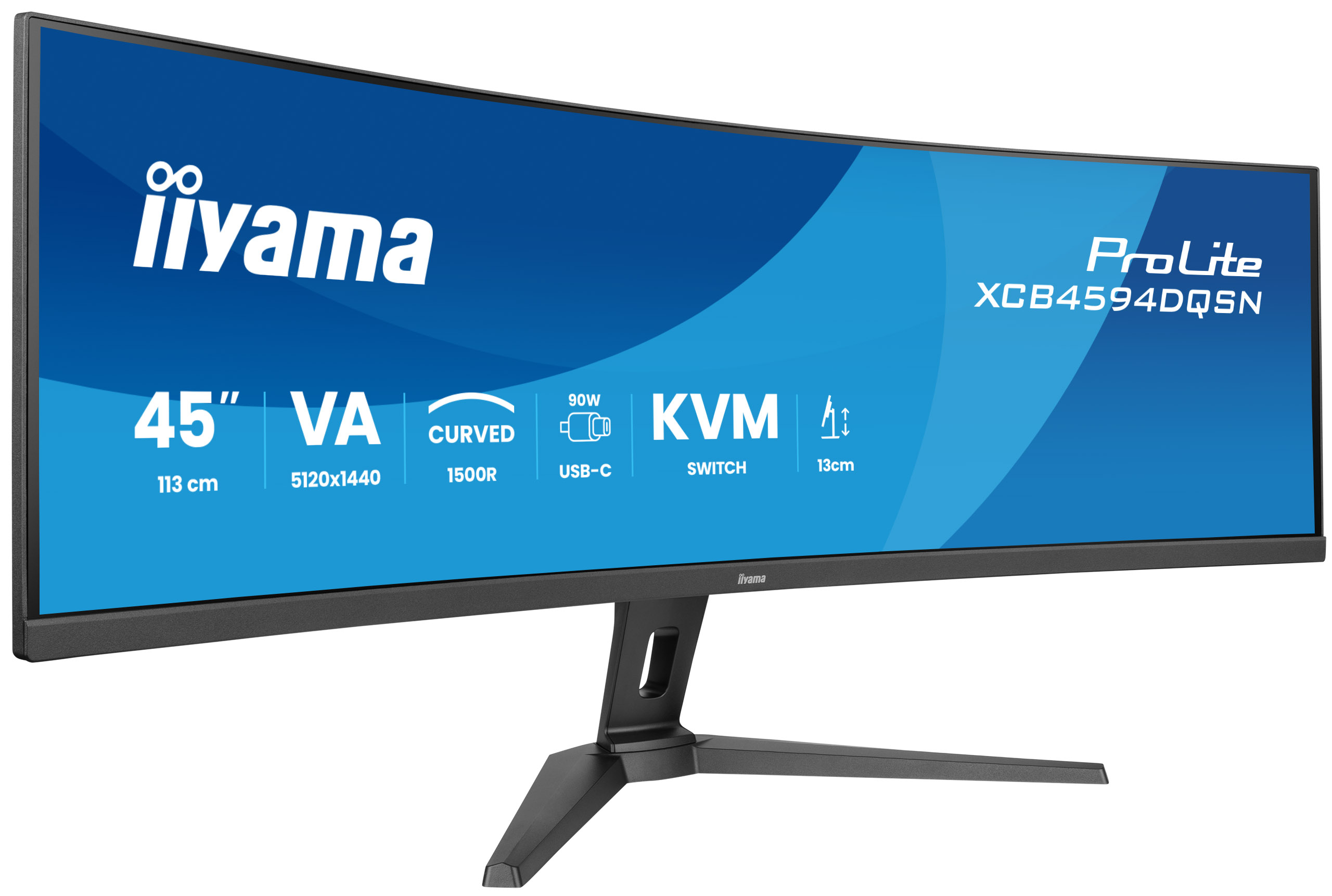 iiyama G-MASTER 45"LCD Curved Bus. UWQHD pantalla para XCB4594DQSN-B1