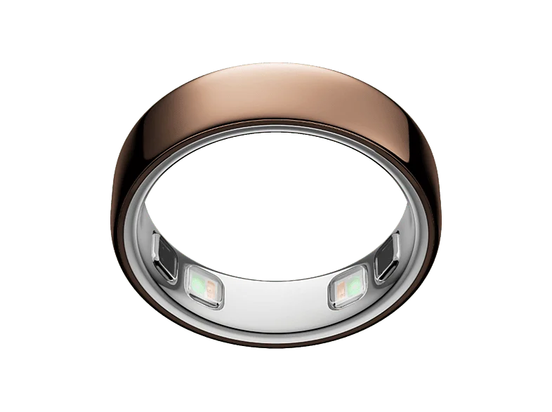 Anillo inteligente - Oura Ring 5, Talla 8, Hasta 9 días autonomía, Bluetooth, 50 métricas de salud, Titanio, Deep Rose