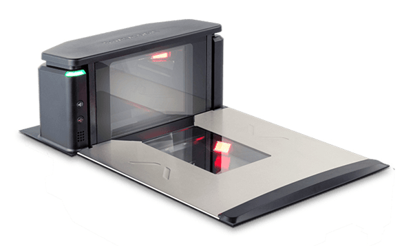 Magellan 9550i Scanner/Scale Med Platter/Flip-up Rail/Shlf Mount EU/Dual Interval/Metric Config displau EU Power Brick/Cord RS-232 Cables
