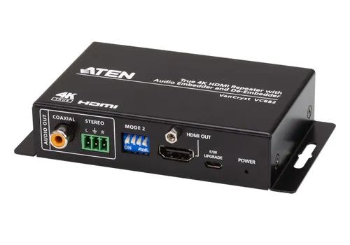 ATEN VC882 Repetidor de señales AV Negro VC882-AT-G