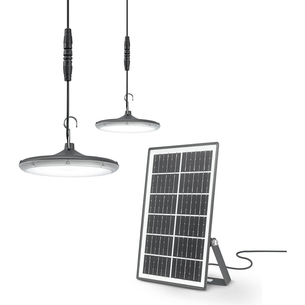 GARZA - Apliques Solares LED Gloria con Mando + Panel solar 4000K 1.000 lm Garza.
