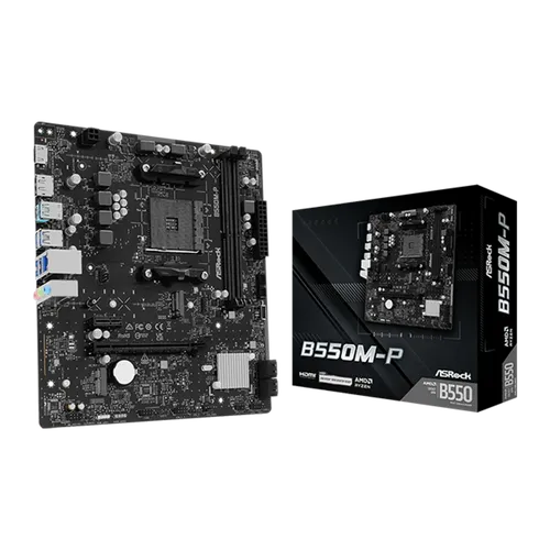 Placa base ASRock B550M-P B550 AM4 DDR4 Micro-ATX M.2
