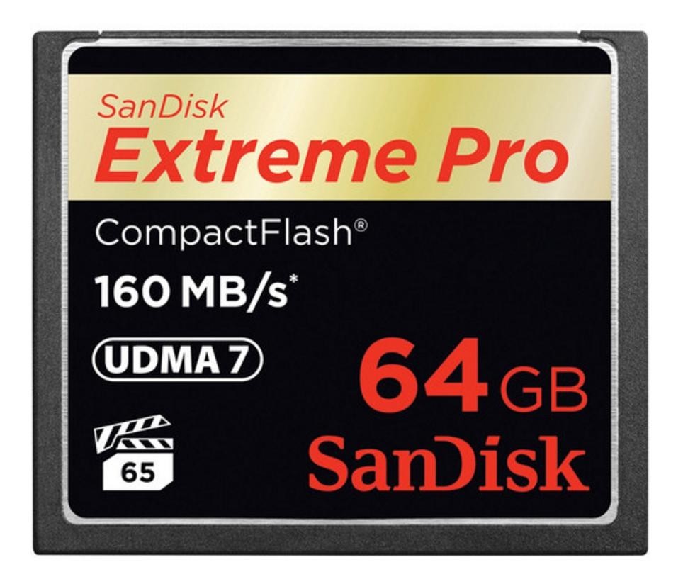 SanDisk 64GB Extreme Pro CF 160MB/s CompactFlash SDCFXPS-064G-X46