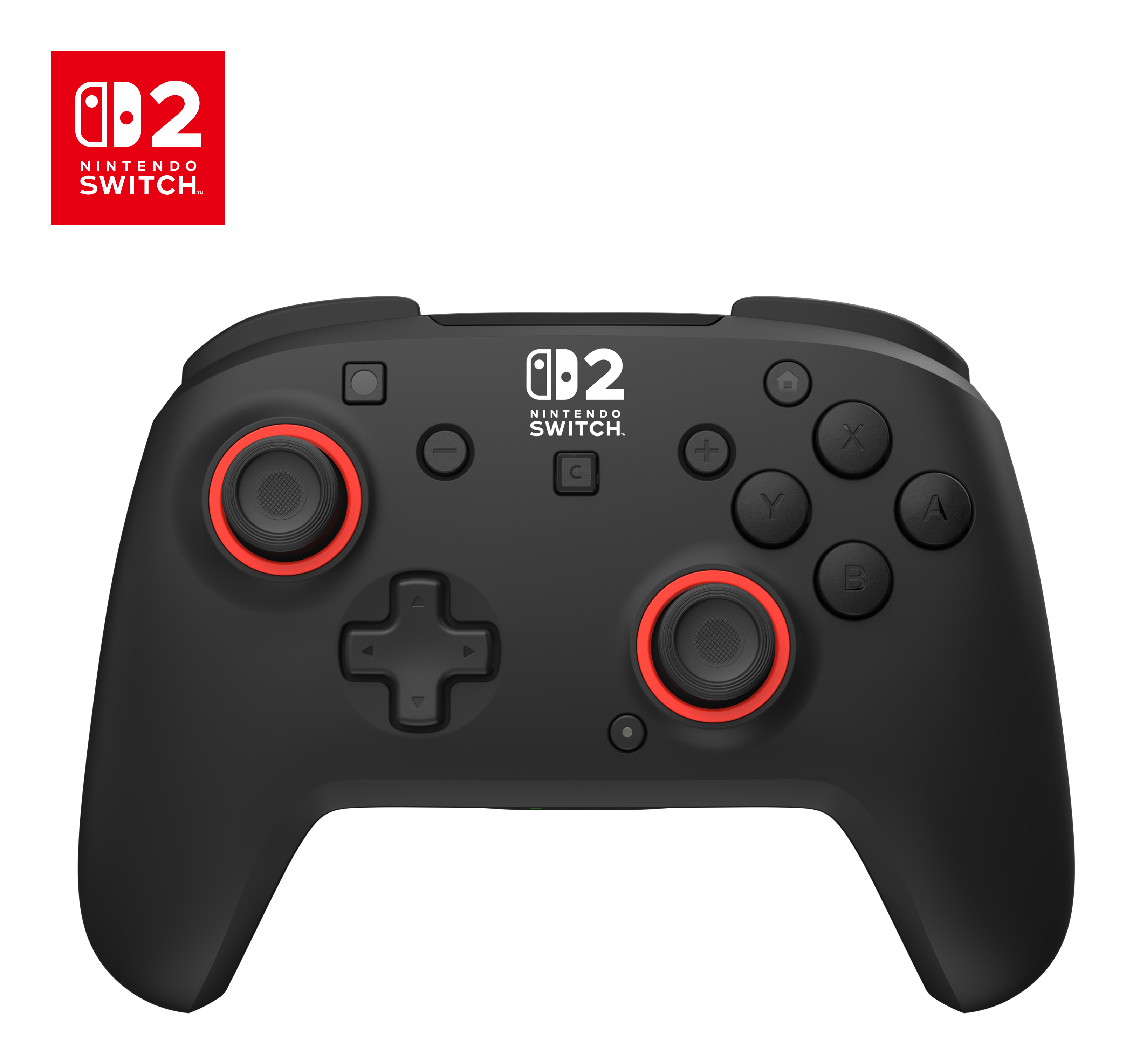 Mando Nintendo Switch 2 - Turtle Beach Rematch™ TBC-8105-05, Para Switch, Inalámbrica, Hasta 40h, Bluetooth, Sticks TMR, Alcance 9m, Negro