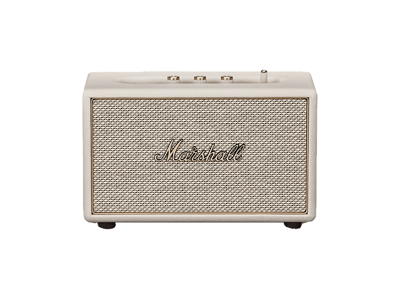 Altavoz estéreo - Marshall Acton IV, 110 W, 1 woofer clase D de 60W y 2 tweeters 25W, BT, AUX RCA, Crema