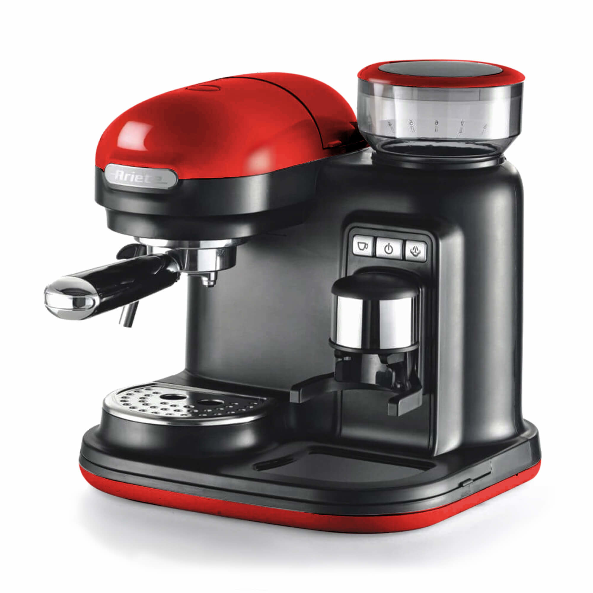 Cafetera Express Ariete Moderna 1318 0,8L Molinillo integrado Vaporizador Rojo/Negro