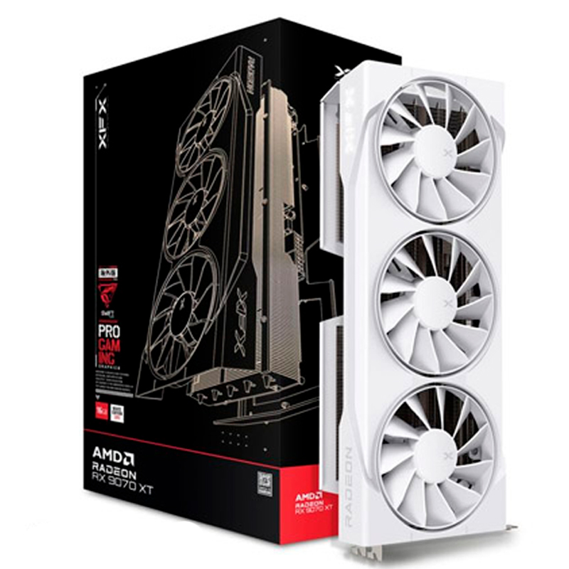 XFX Swift AMD Radeon RX 9070 XT Gaming White 16GB GDDR6