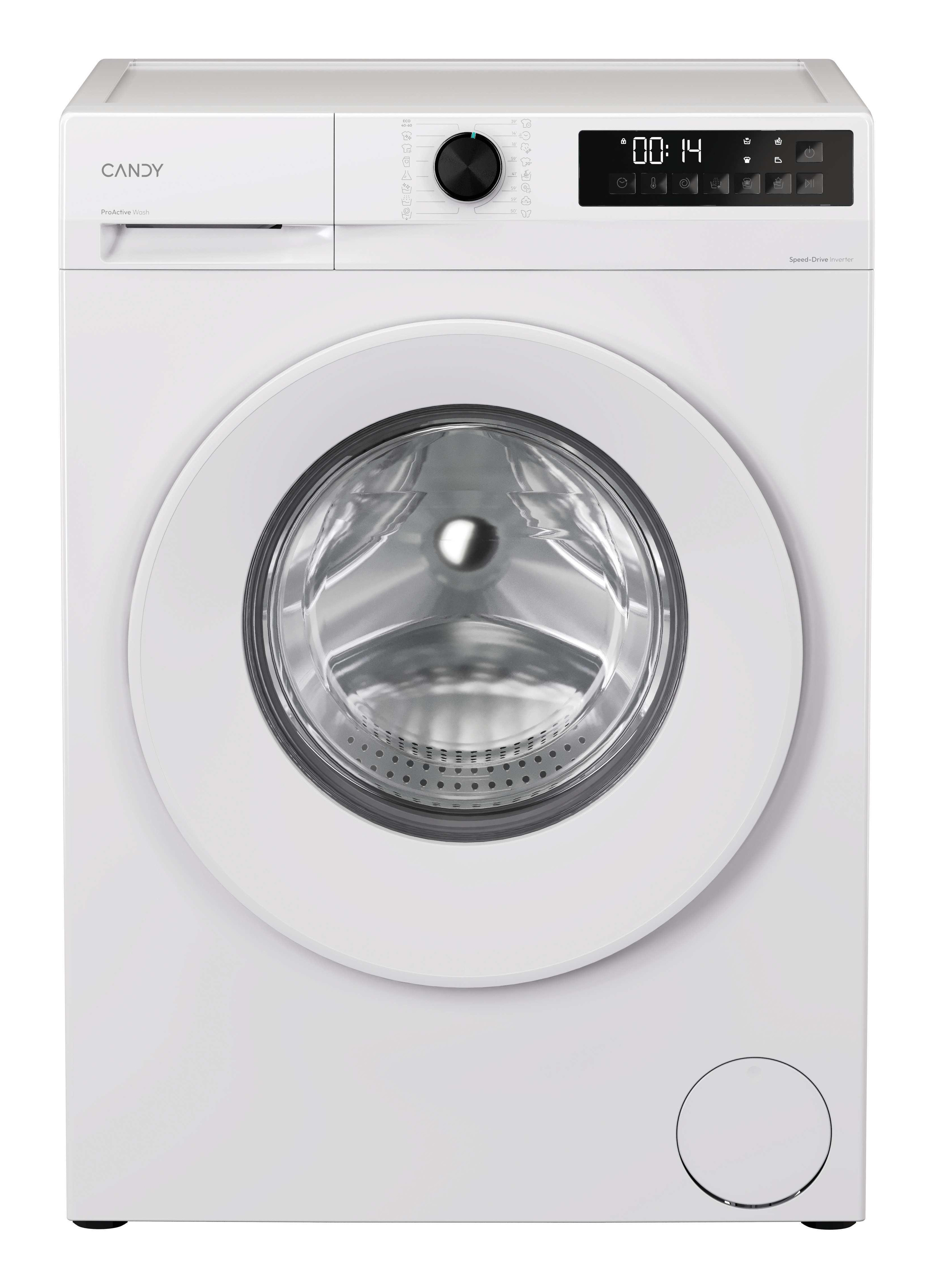 Lavadora carga frontal - Candy GD 4105-S ProWash 300, 10 kg, 1400 rpm, 16 programas, Blanco