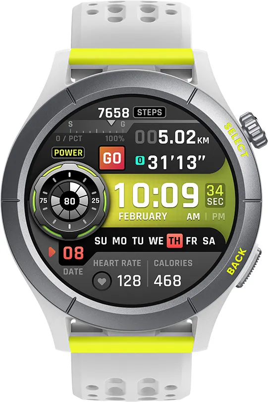 Smartwatch - Amazfit Cheetah, 22 mm, Polímero reforzado con fibra, 14 días Autonomía, Mapas sin Conexión, Speedster Gris
