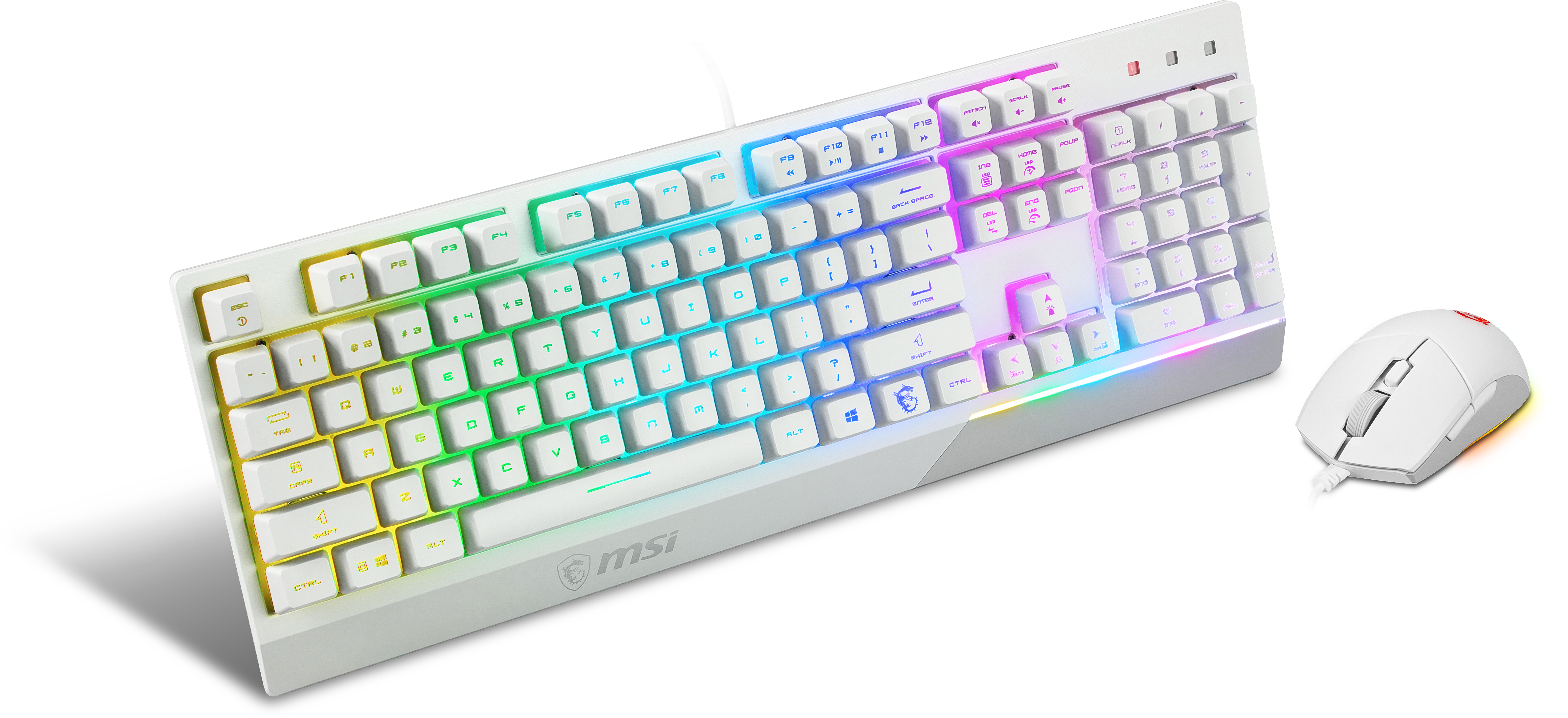TECLADO + RATON MSI VIGOR GK30 COMBO WHITE