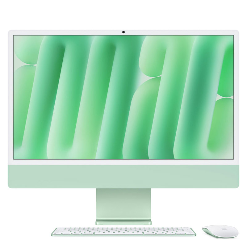 24-inch iMac with Retina 4.5K display: Apple M4 chip with 10-core CPU and 10-core GPU 16GB 256GB SSD - Green