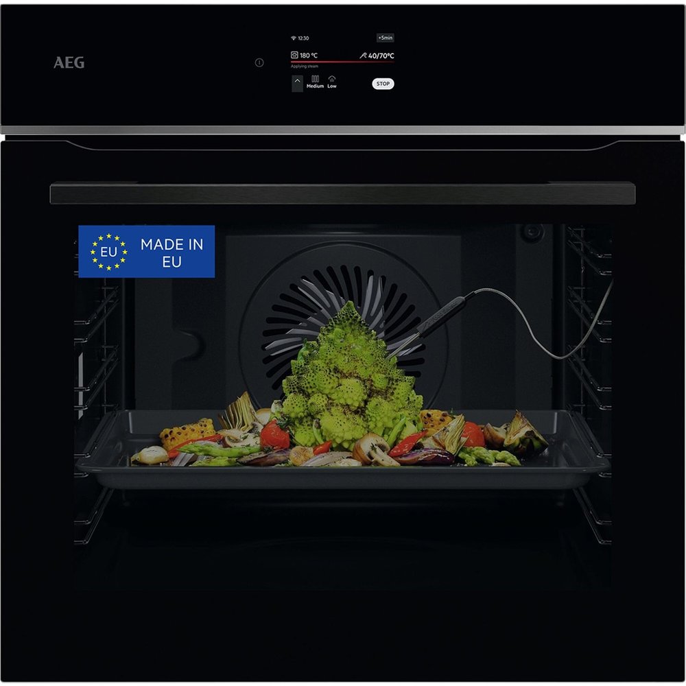 AEG Horno multifunción Serie 7000 MealAssist con Display CookSmart Touch 4,3 '', con WiFi TE8PB731AB