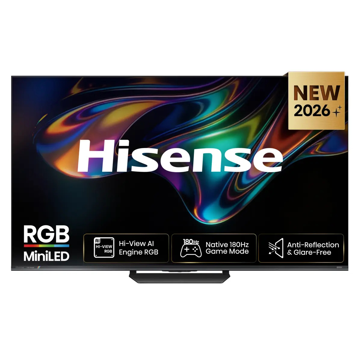 TV RGB Mini LED 85" - Hisense 85UR8S, UHD 4K, Hi-View AI Engine RGB, Modo Juego, Pantalla Antirreflejos, Smart TV, Full IA, Gris carbón
