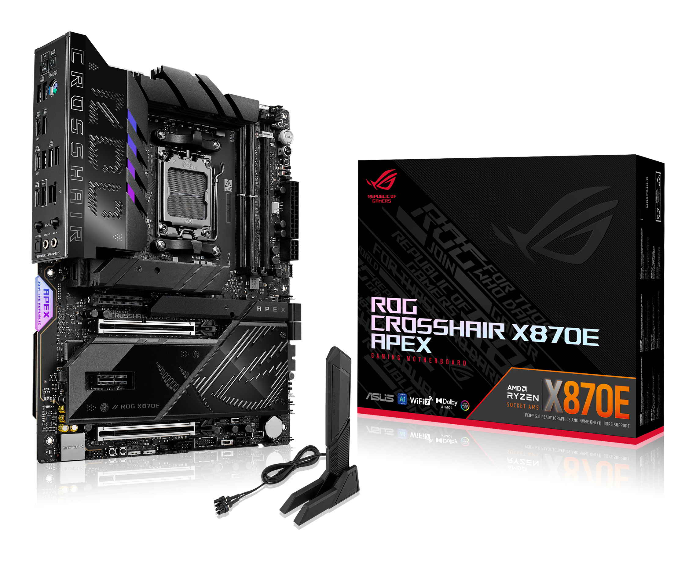 ASUS ROG CROSSHAIR X870E APEX AMD X870E Zócalo AM5 90MB1KR0-M0EAY0