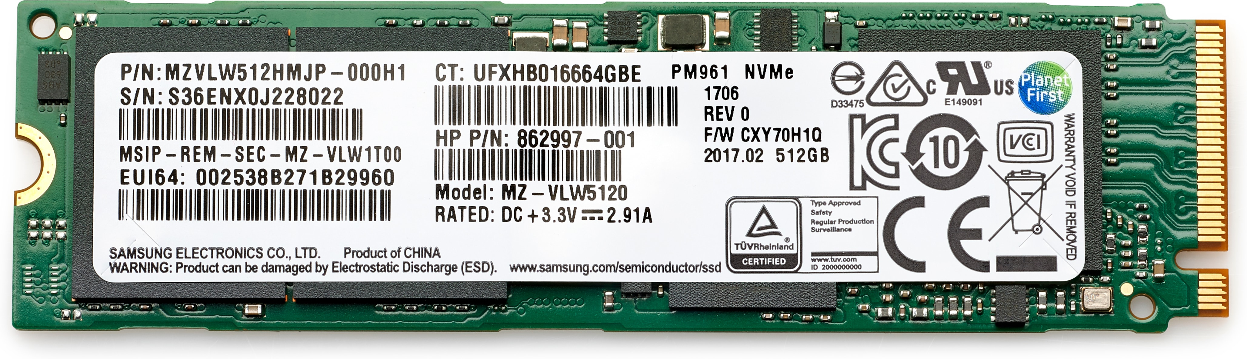 SSD NVME TLC de 1TB PCIe-4x4 406L7AA