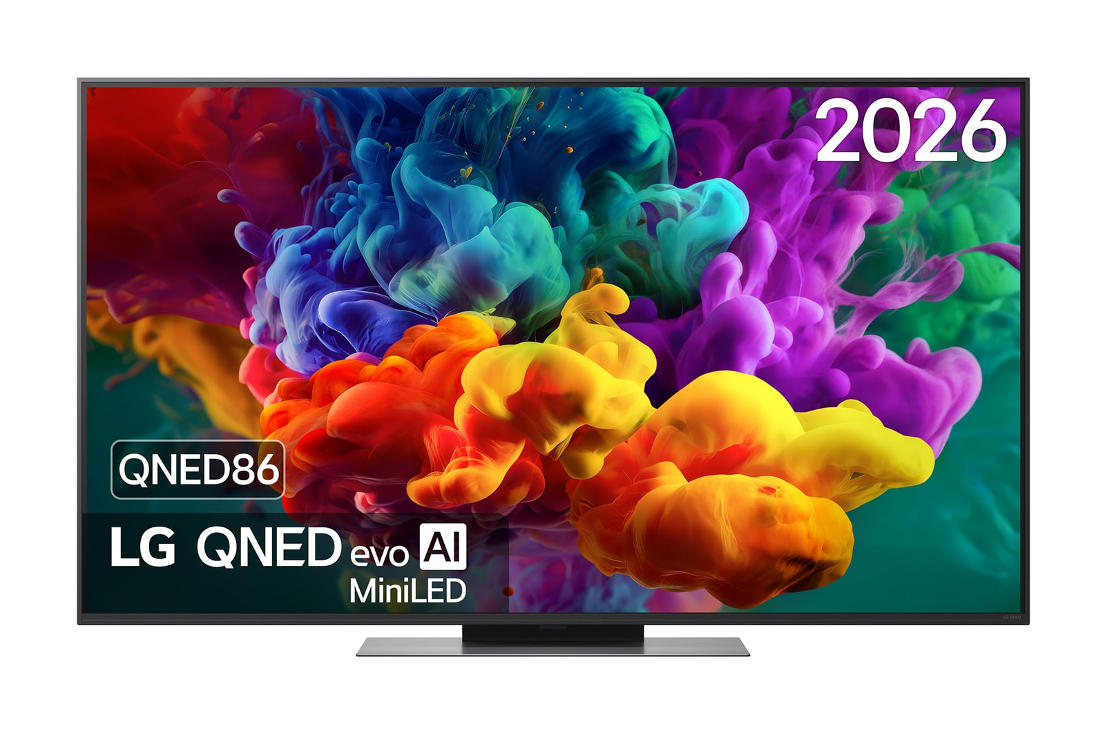 TV QNED Mini LED 55" - LG 55QNED86B6B, UHD 4K, Procesador Inteligente α8 AI Processor 4K Gen3, Smart TV, DVB-T2 (H.265), Negro