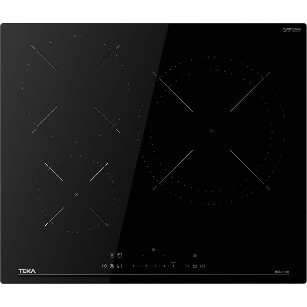 Teka - Placa inducción Teka 3 zonas de cocción control MultiSlider - IBC 63115 SSM BK.