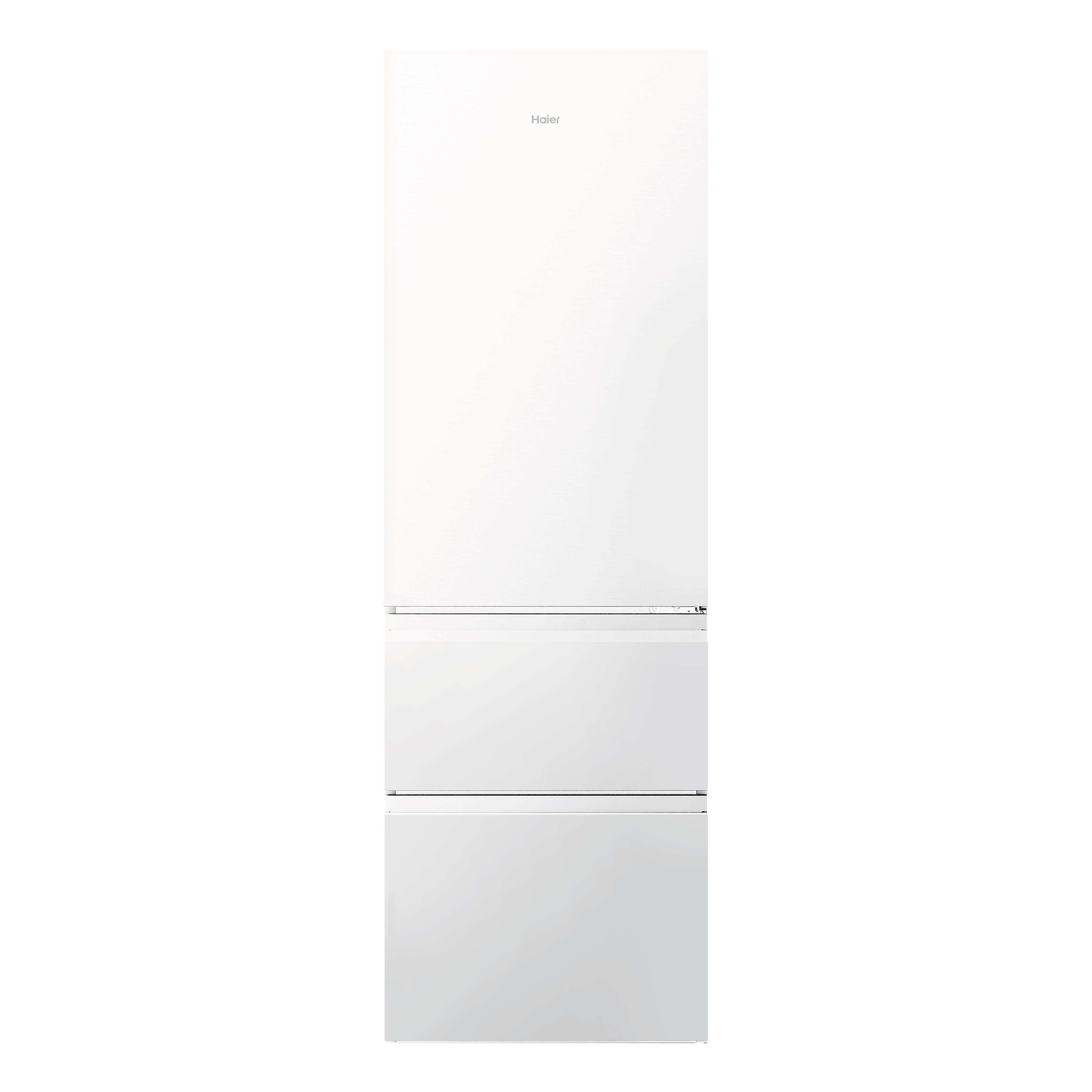 Frigorífico combi - Haier HTR3618CNPW, No Frost, 185 cm, 360 l, Cajón 0° Zone, AirFlow Circular, Blanco