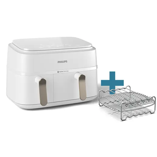 Philips Serie 3000 Airfryer con doble cesta NA353/14