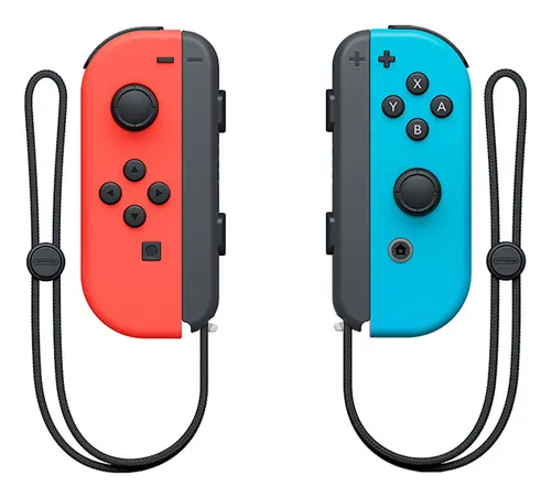 Mando Nintendo Switch - Joy-Con Set, Para Switch, Izquierda y Derecha, Vibración HD, Batería reemplazable, Rojo Azul Neón