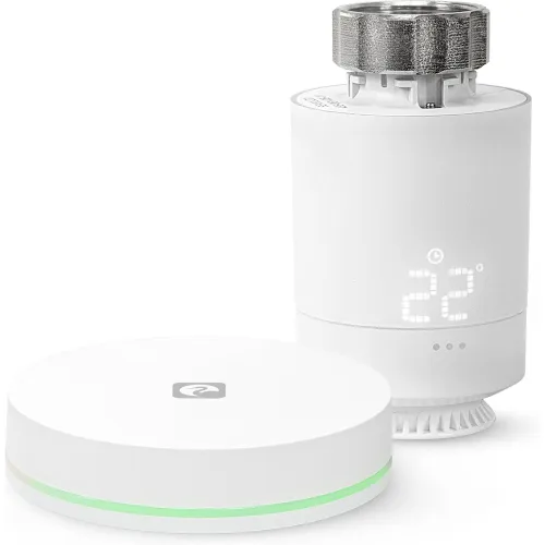 GARZA - Kit Termostato Smart Bridge + Cabezal Termostático Wi-Fi Zigbee 3.0.