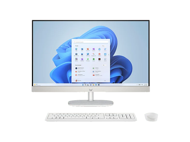 All in one - HP 27-cr0121ns, 27" Full-HD, Intel® Core™ i5-1335U, 16GB RAM, 512GB SSD, Iris® Xᵉ, Windows 11 Home, Blanco caracola