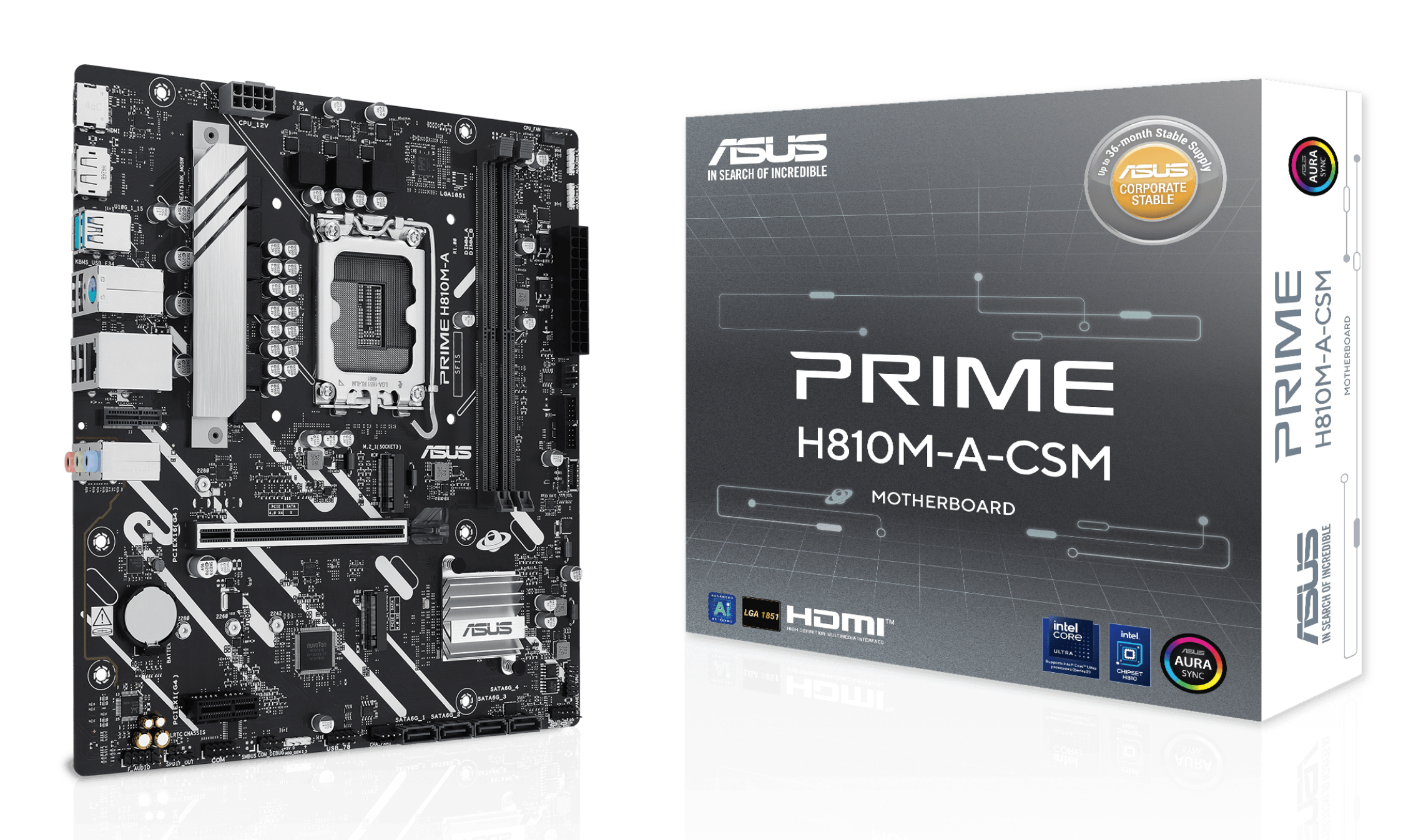 ASUS PRIME H810M-A-CSM Intel H810 LGA 1851 (Socket V1) 90MB1KK0-M0EAYC