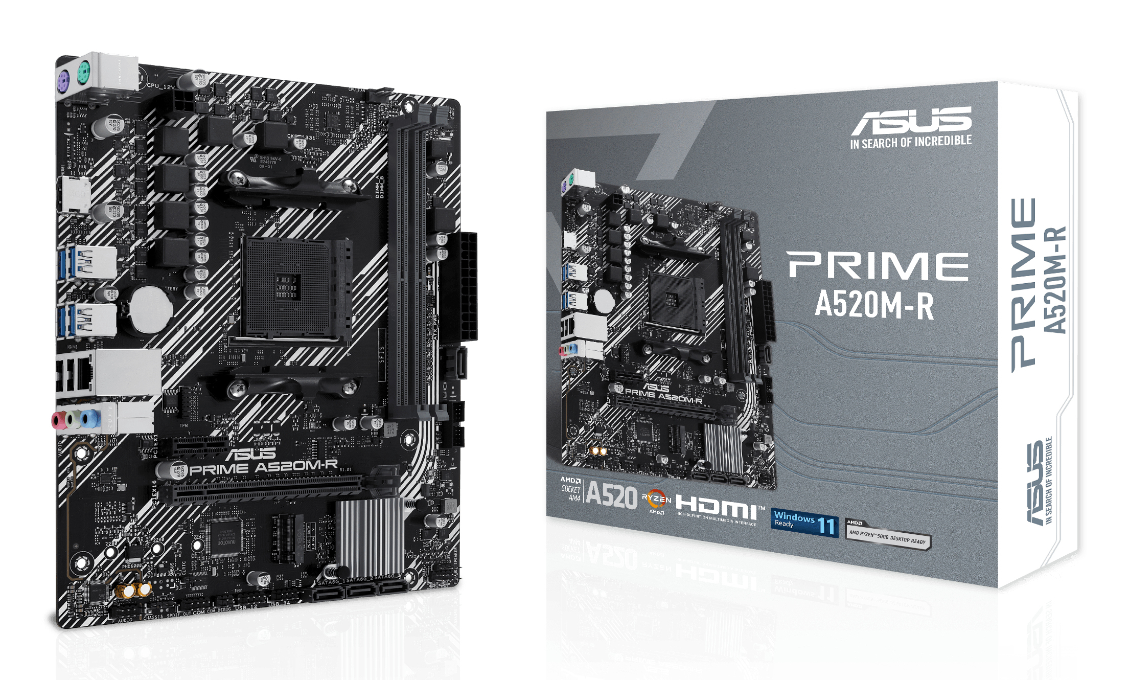ASUS PRIME A520M-R AMD A520 Zócalo AM4 micro ATX 90MB1H60-M0EAY0