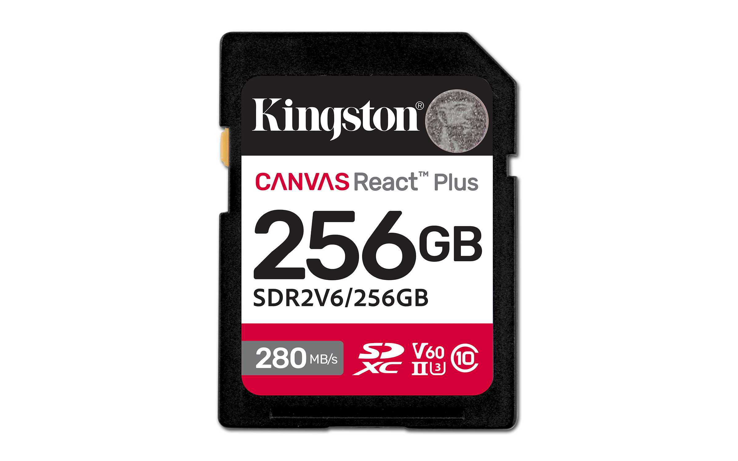 KINGSTON 256GB CANVAS REACT PLUS SDXC UHS-II 280R/150W U3 V60 FOR FULL HD/4K