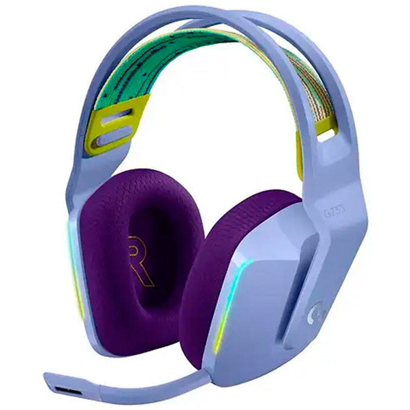 Logitech G G733 Auriculares Inalámbrico Diadema Juego Lila 981-000890