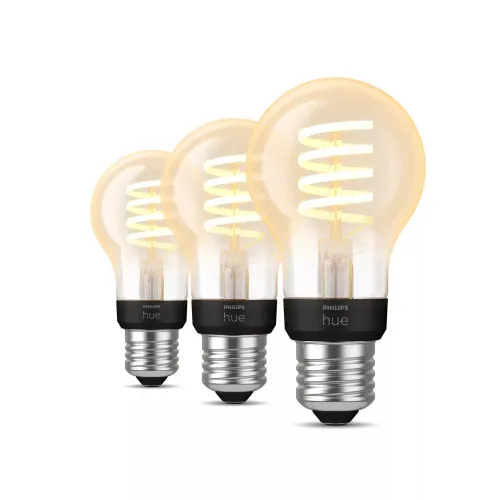 Philips Hue Filamento White Ambiance Bombilla Inteligente A60 - E27 (paquete De 3)