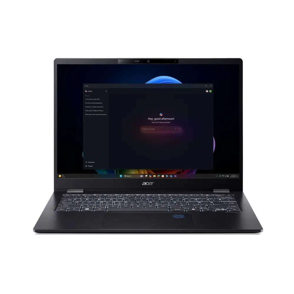 Acer TravelMate P6 14 AI, TMP614-54T-TCO, Pantalla Táctil, 14", Intel® Core™ Ultra 7, 32 GB RAM, 1 TB SSD, Intel® Graphics
