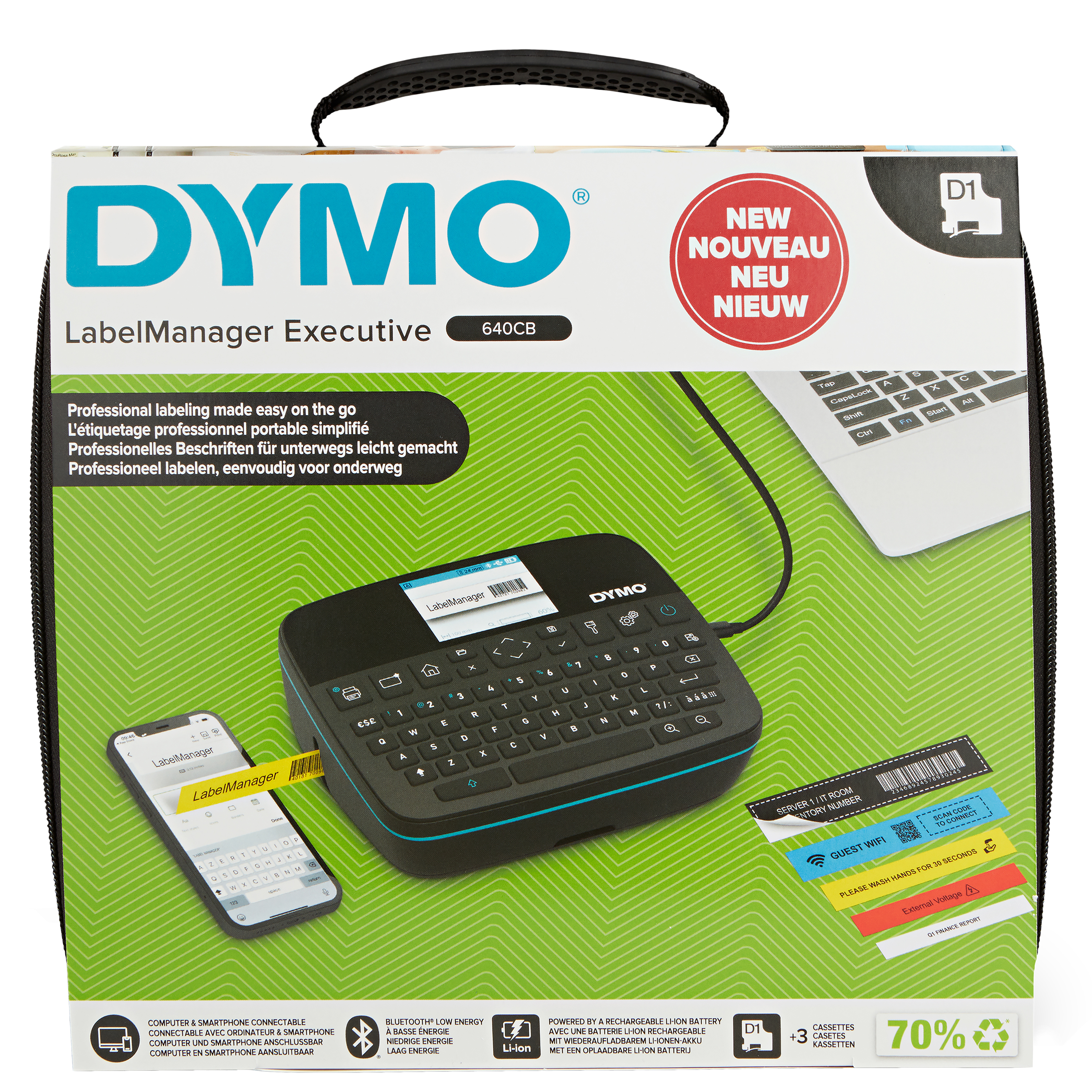 ROTULADORA LABELMANAGER 640CB KIT CASE DYMO 2202121