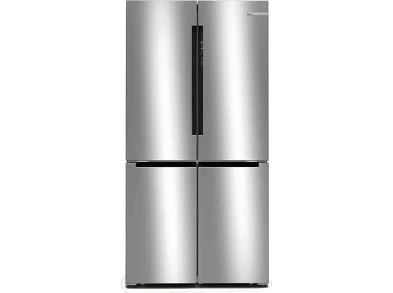 Frigorífico americano - Bosch KFN96VPEA, No Frost, 183 cm, 605 l, Sistema MultiAir Flow, Capacidad XXL ancho especial 90 Acero Inox
